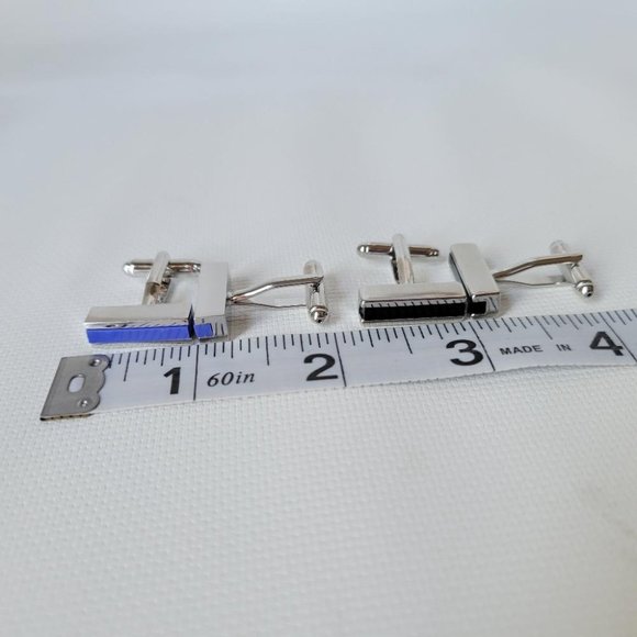 Timeless Bar Stainless Steel Cuff Links - Picture 4 of 5